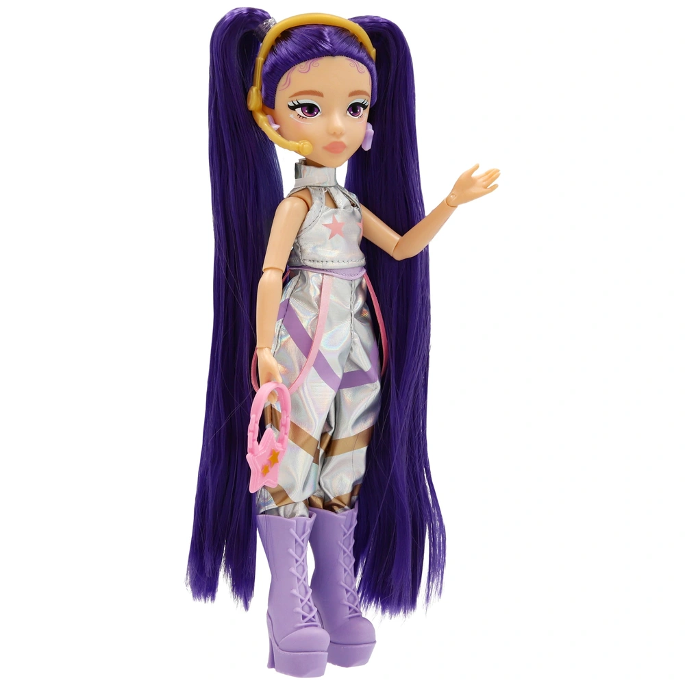 K-POP IDOL Poupée Mina Fashion Dolls Style K-Pop Starlight, Cheveux Violets avec couettes. 3 Accessoires pour créer des Tenues. Enfants à partir de 3 Ans K-POP IDOL Poupée Mina Fashion Dolls Style K-Pop Starlight, Cheveux Violets avec couettes. 3 Accessoires pour créer des Tenues. Enfants à partir de 3 Ans