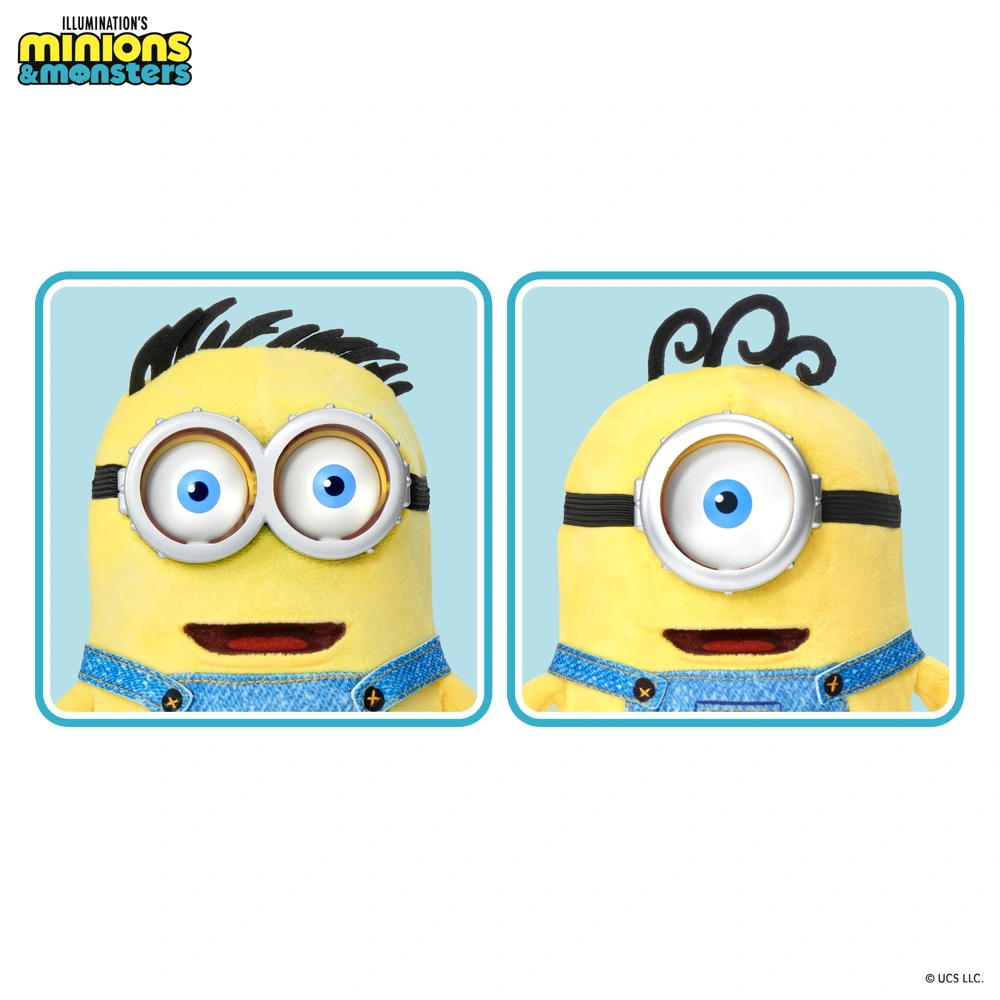 Joy Toy Lot De 2 Réveils Minions En Cube – 8 X 8 X 8 Cm, LED 7 Couleurs, Heure, Date, Température, 8 Alarmes