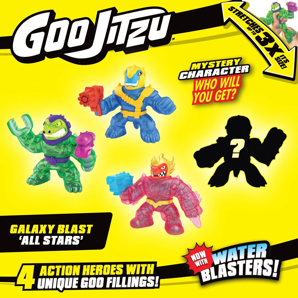 Goo Jit Zu Galaxy Blast All Stars 4 Pack | Smyths Toys UK