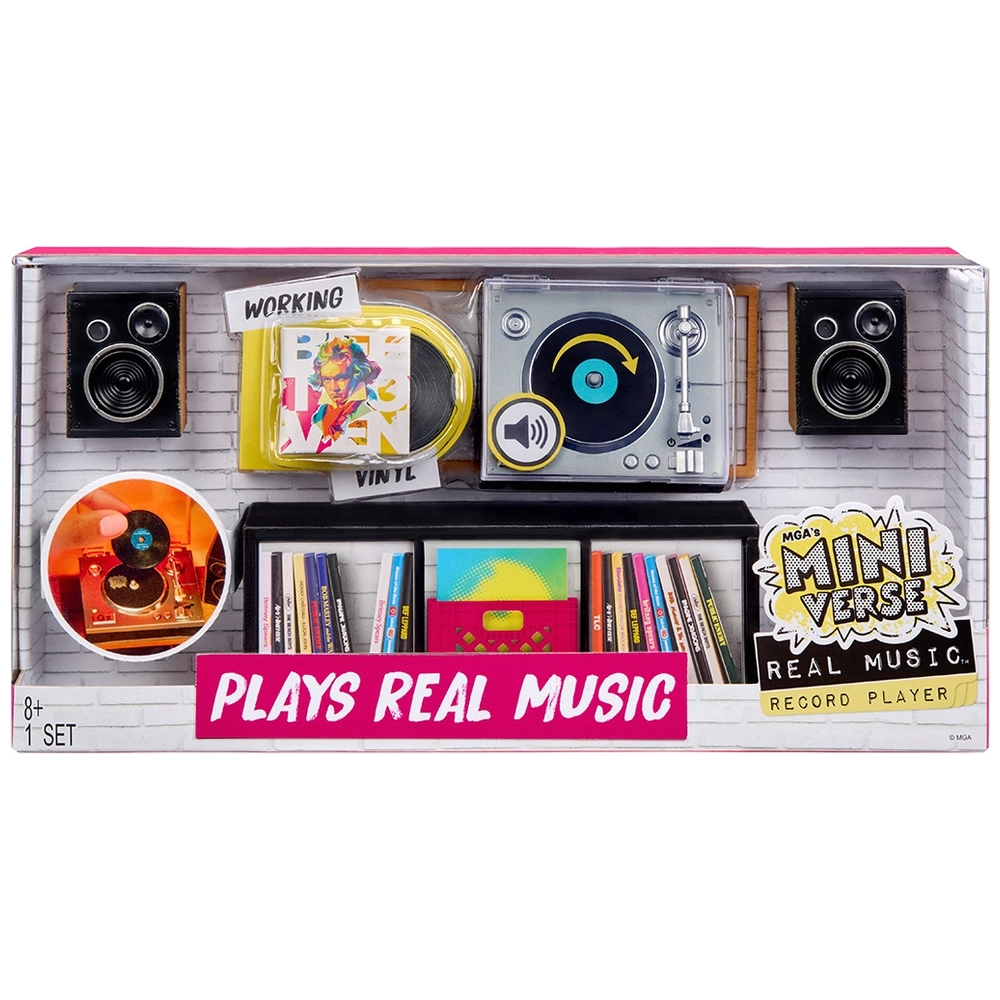 MGA's Miniverse: Real Music Record Player Set | Smyths Toys UK
