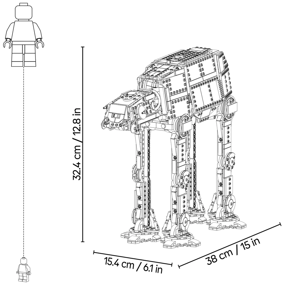 LEGO Star Wars 75454 Imperial Remnant AT-AT with INT-4 Set