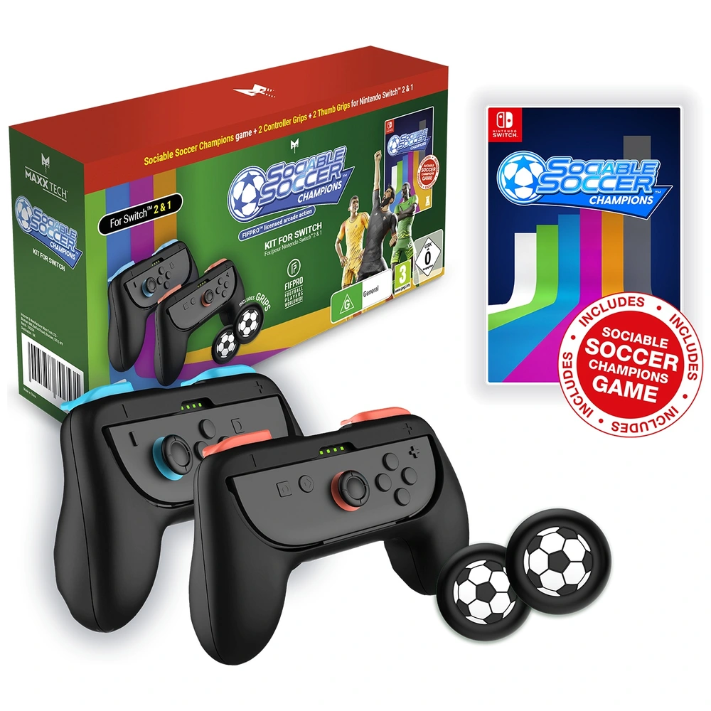 Maxx Tech Sociable Soccer Champions Kit Nintendo Switch 2&1 (Code