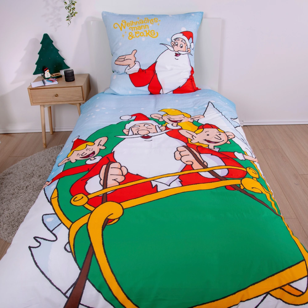 Bettwäsche Weihnachtsmann & Co. KG 135 x 200 cm