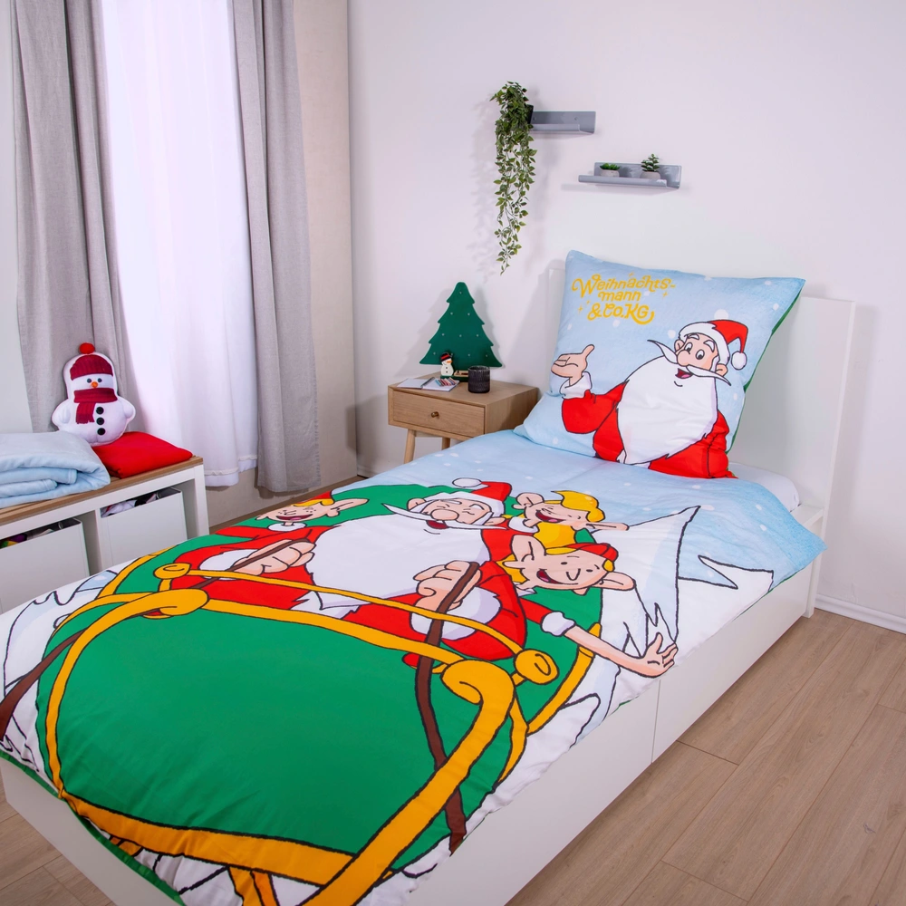 Bettwäsche Weihnachtsmann & Co. KG 135 x 200 cm