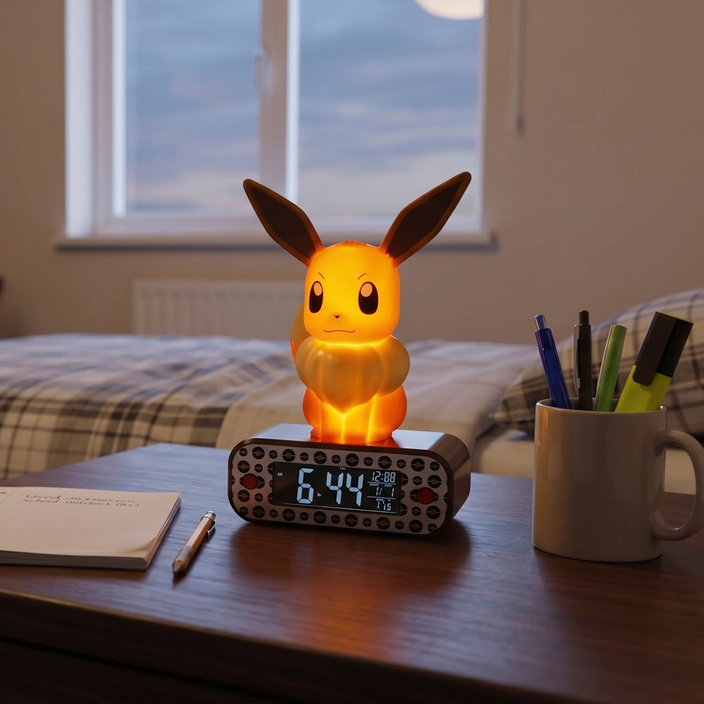 Pokémon Eievui luminous alarm clock 22 cm