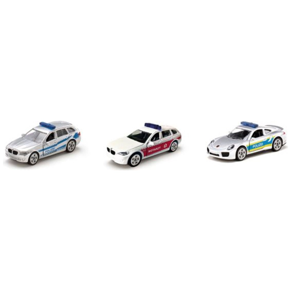 SIKU Super 0495 Polizei und Rettungsfahrzeuge 3er Set | Smyths