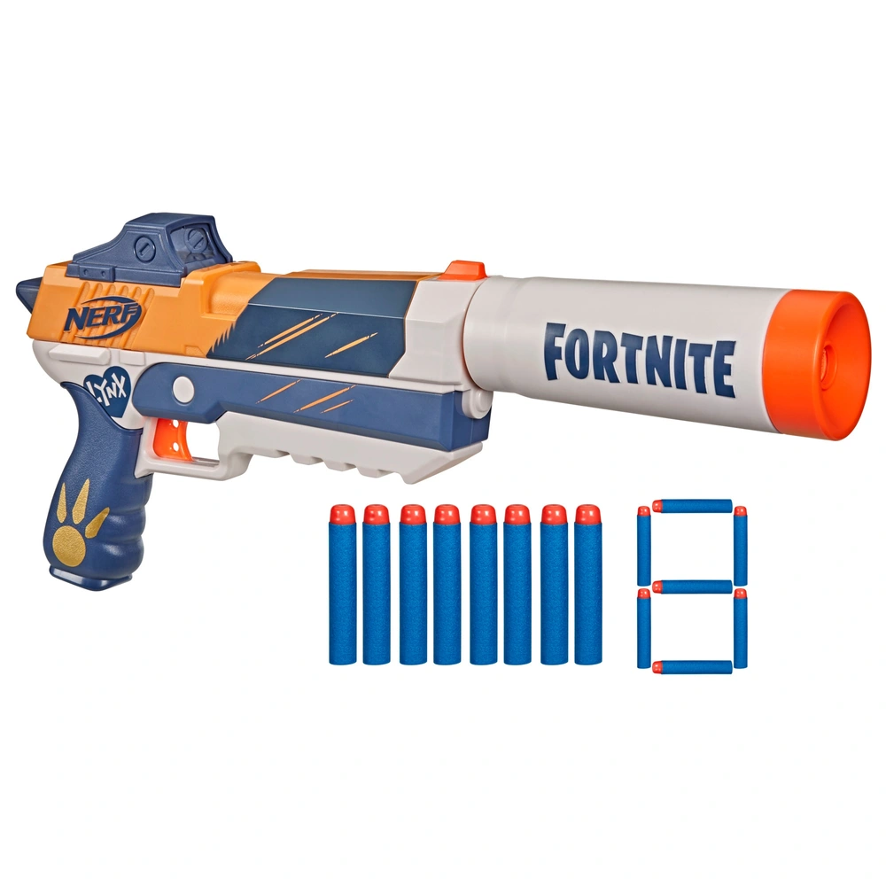 トイガン Nerf Fortnite SHRIMPY NERF Fortnite SP-Meowscles Blaster | Smyths Toys UK
