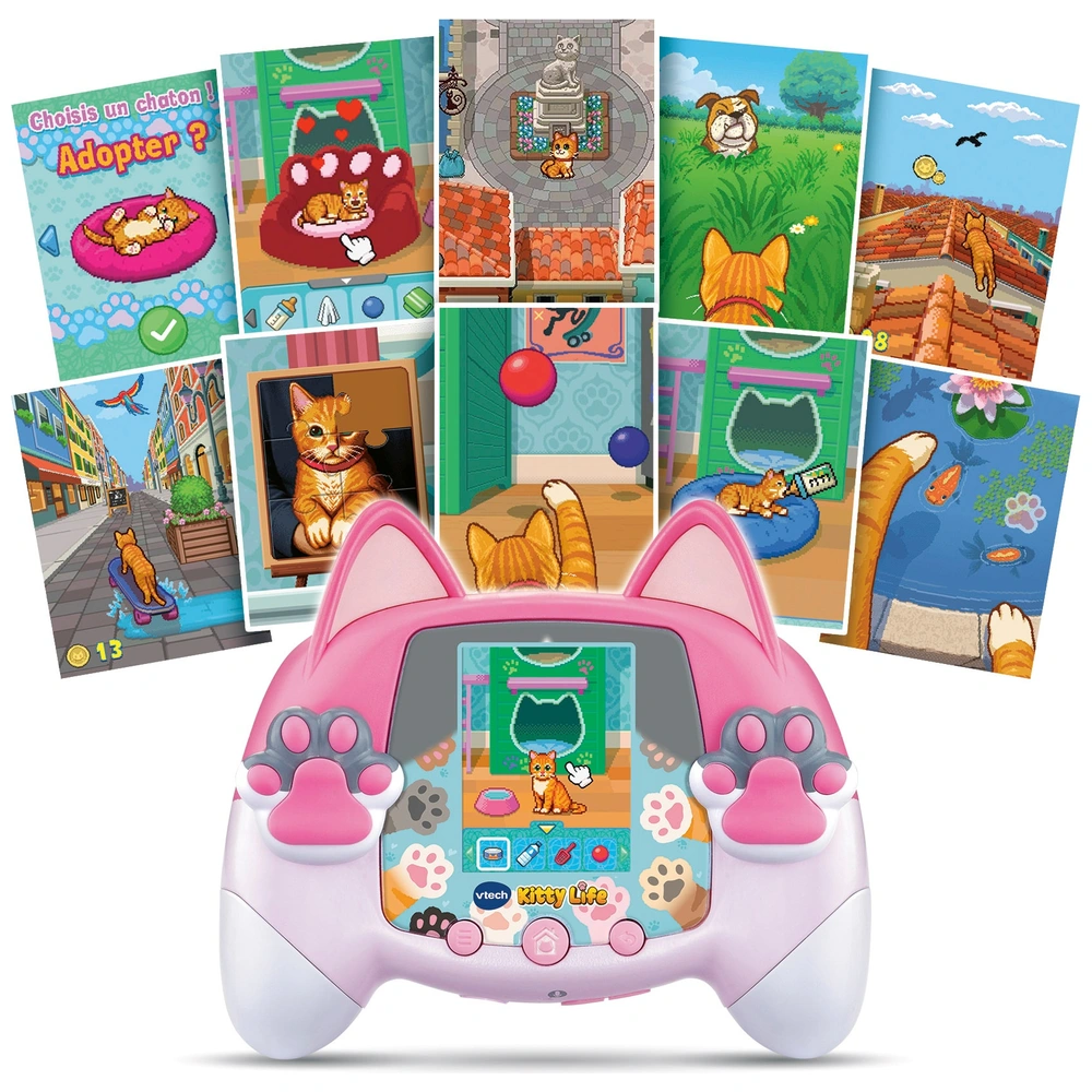 VTech Rockit Twist – Console Éducative Rose Translucide – 15 Jeux, 7 Chansons – 4 Côtés De Jeu – Dès 4 Ans