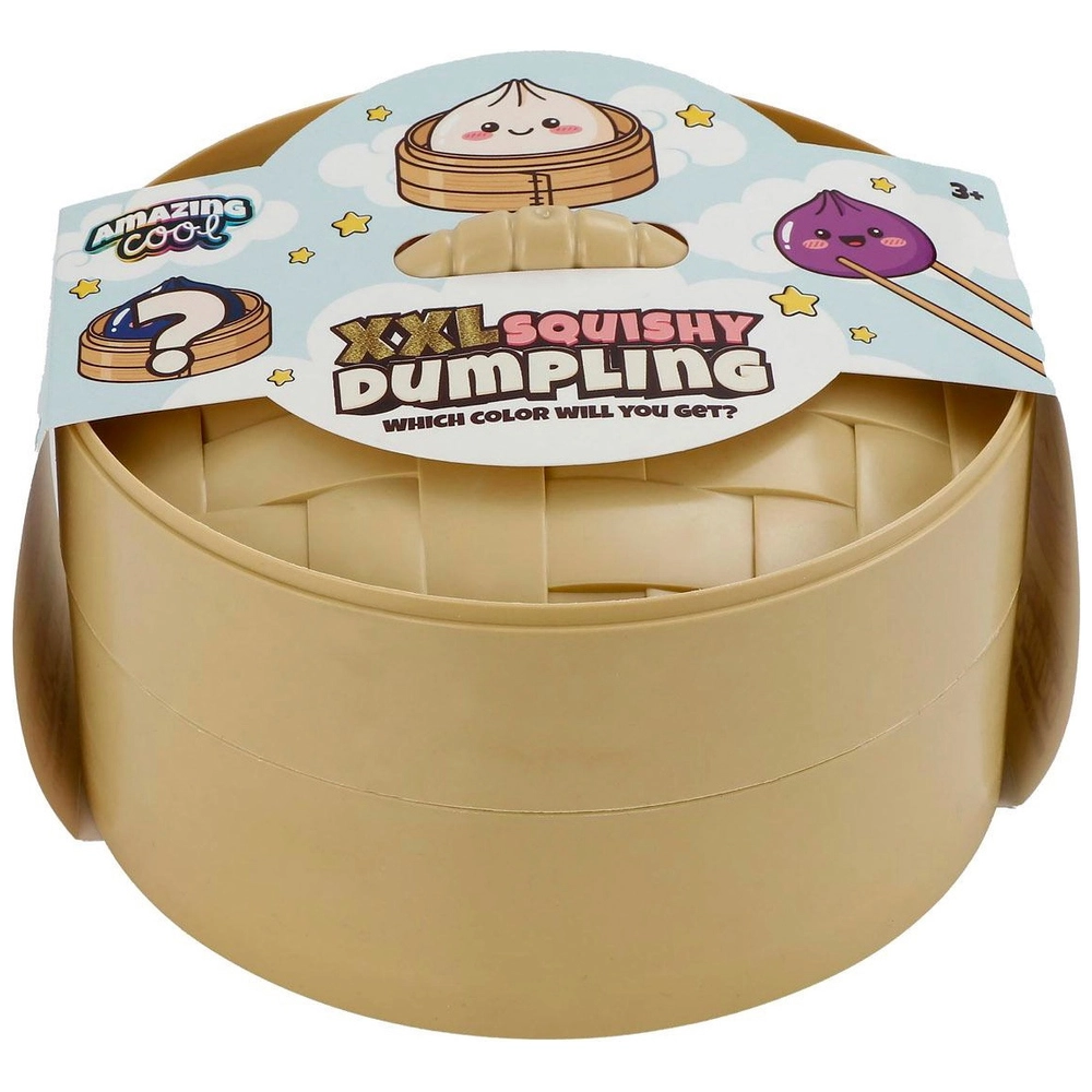 Géant Squishy Dumpling XXL 25 Cm – Boulette Bao Anti-Stress Avec Cuiseur Vapeur, Glitter, Jouet Pressant Pour Adulte Et Collectionneur