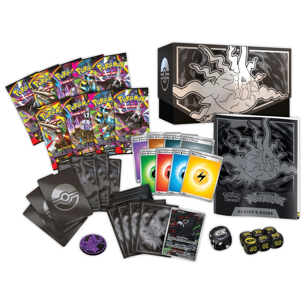 Pokmon Trading Card Game (TCG): Mega Evolution Pitch Black Elite Trainer  Box | Smyths Toys UK