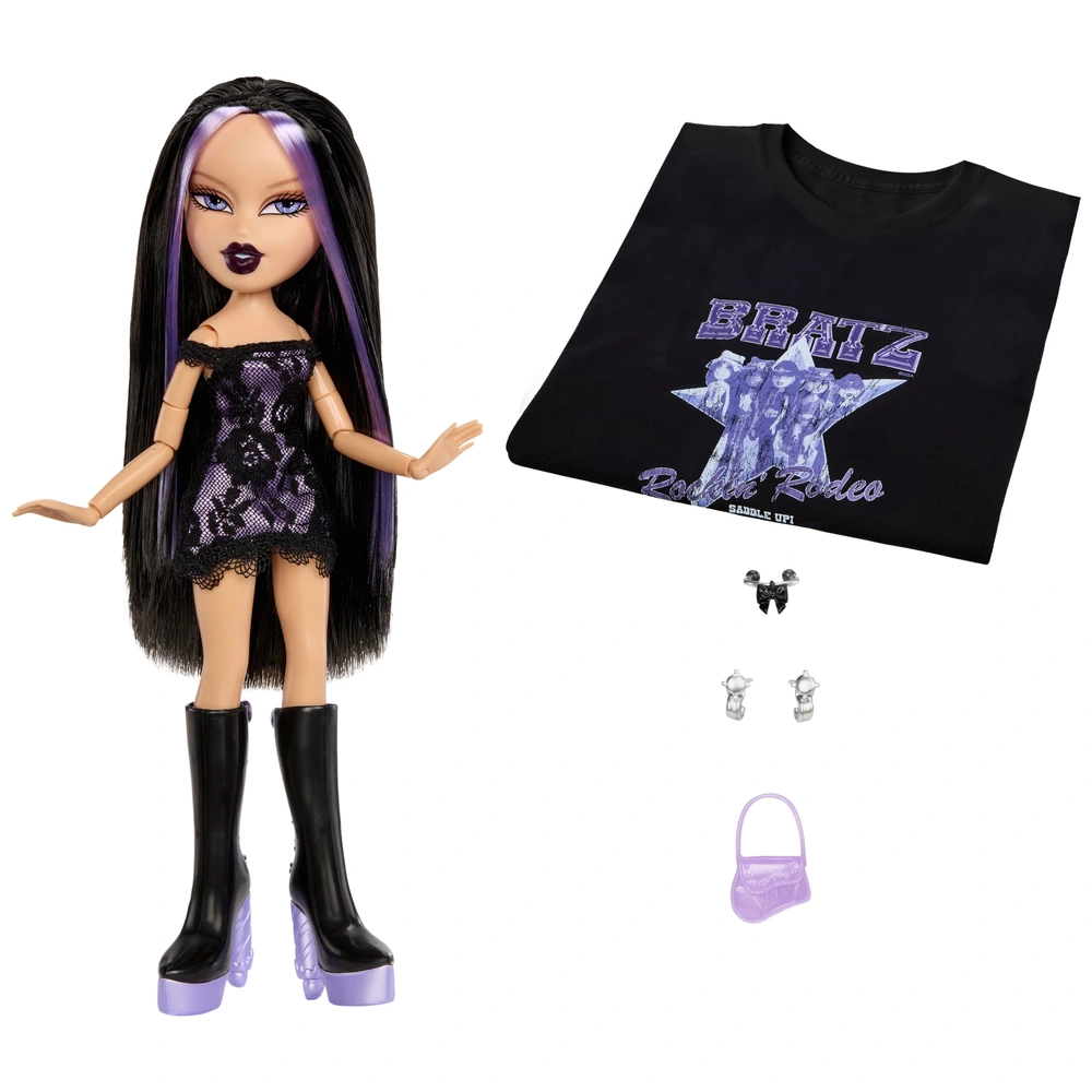 Yavng bratz セットアップ Bratz Fashion Doll and T-Shirt Set Stylin' Birthdayz Jade | Smyths