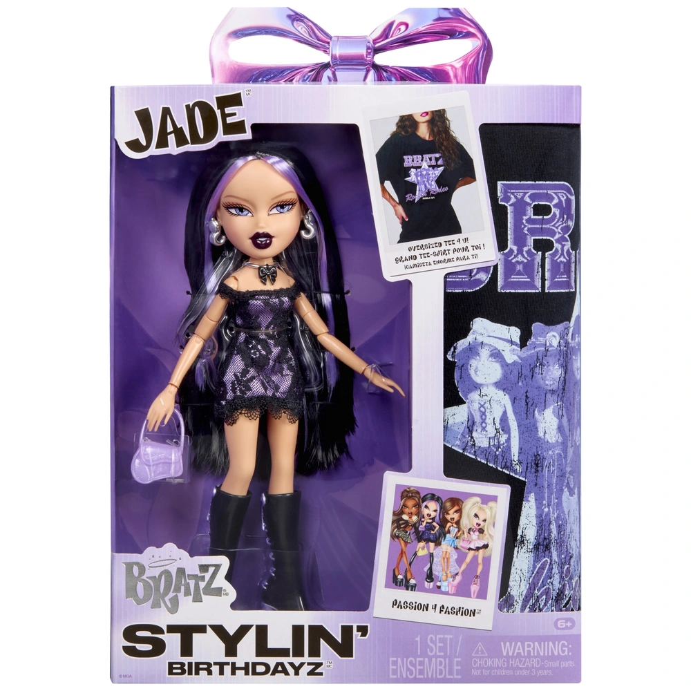 Bratz Fashion Doll and T-Shirt Set Stylin' Birthdayz Jade | Smyths