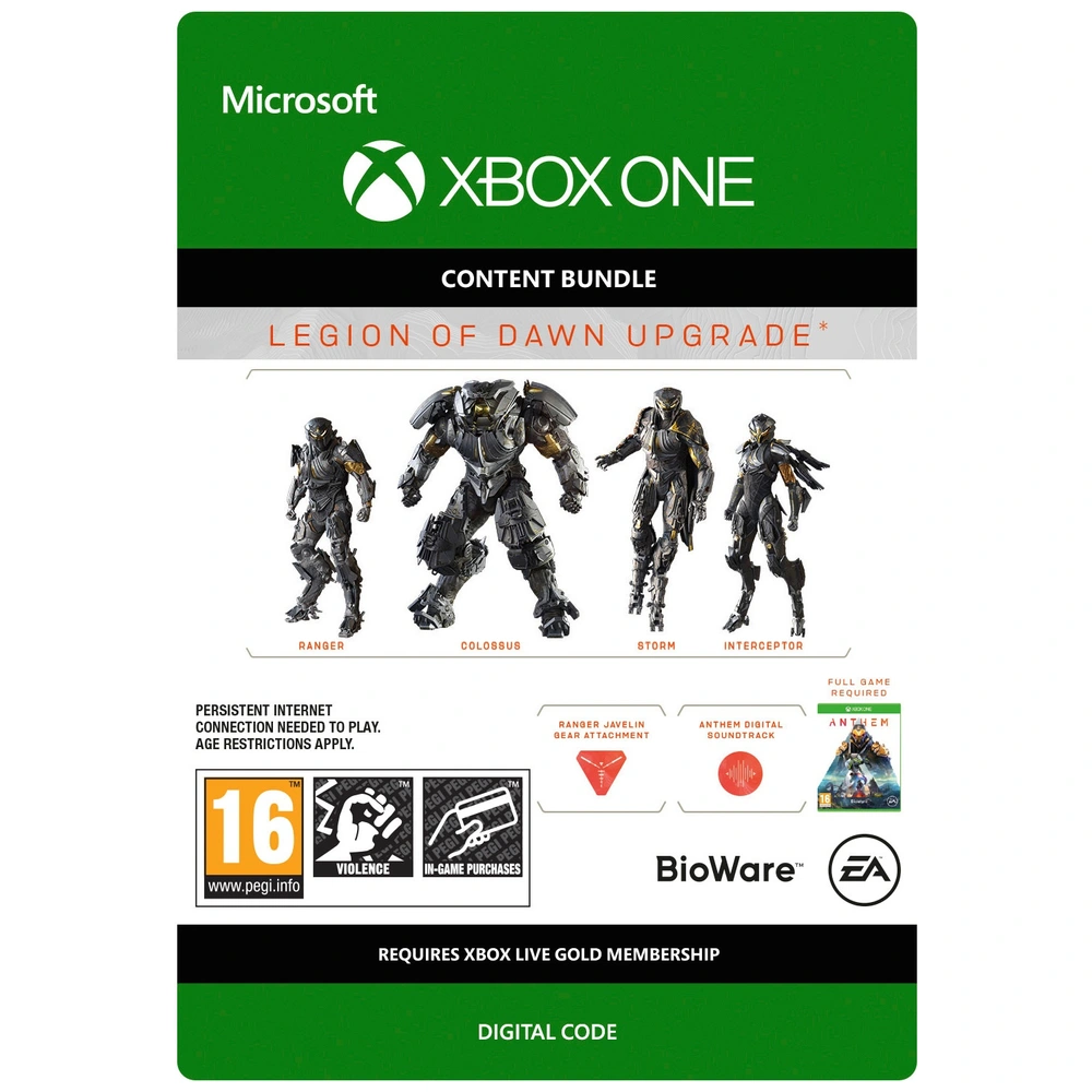 Anthem: Legion Of Dawn Upgrade Xbox One (Digital Download