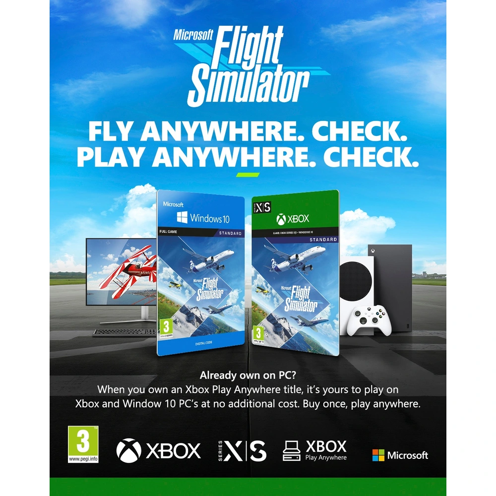 Cloud Gaming Flight Simulator Xbox One S Microsoft Flight