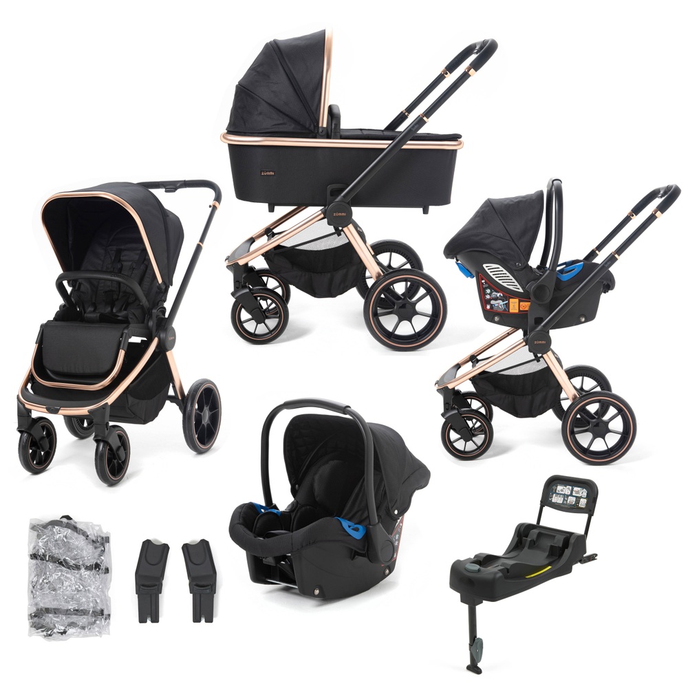 rose gold car seat and stroller