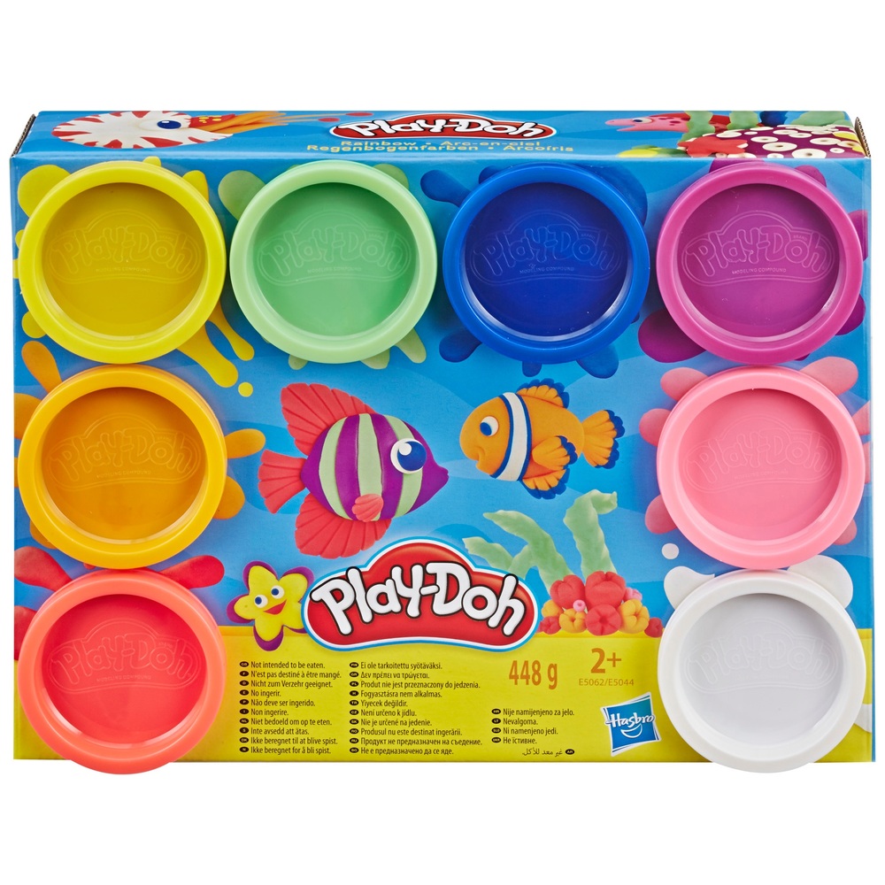 The Play Doh Rainbow Starter 8 Pack Assortment Smyths Toys UK