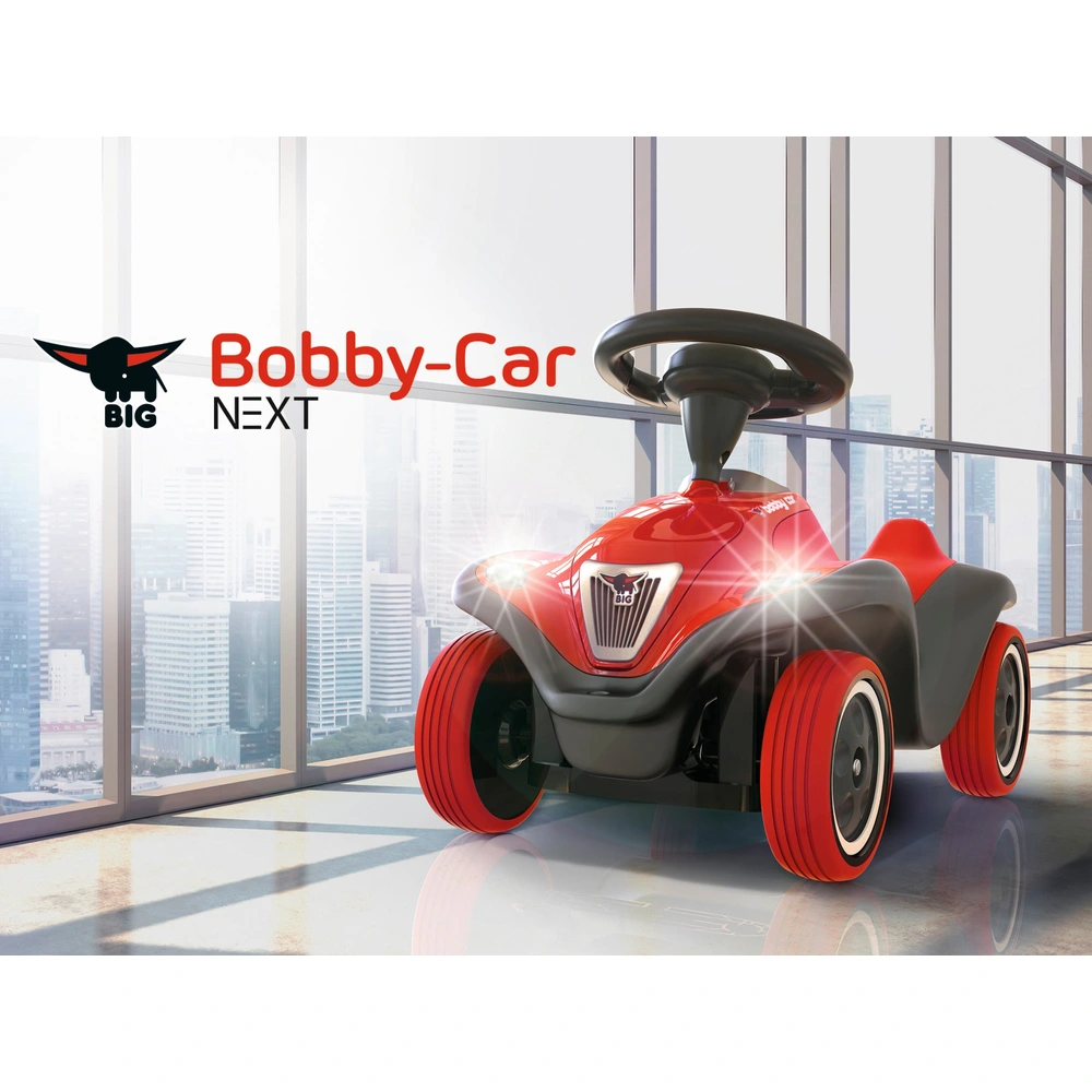 BIG Bobby Car Next Rutschauto mit Licht rot | Smyths Toys BIG Bobby Car Next Rutschauto mit Licht rot | Smyths Toys