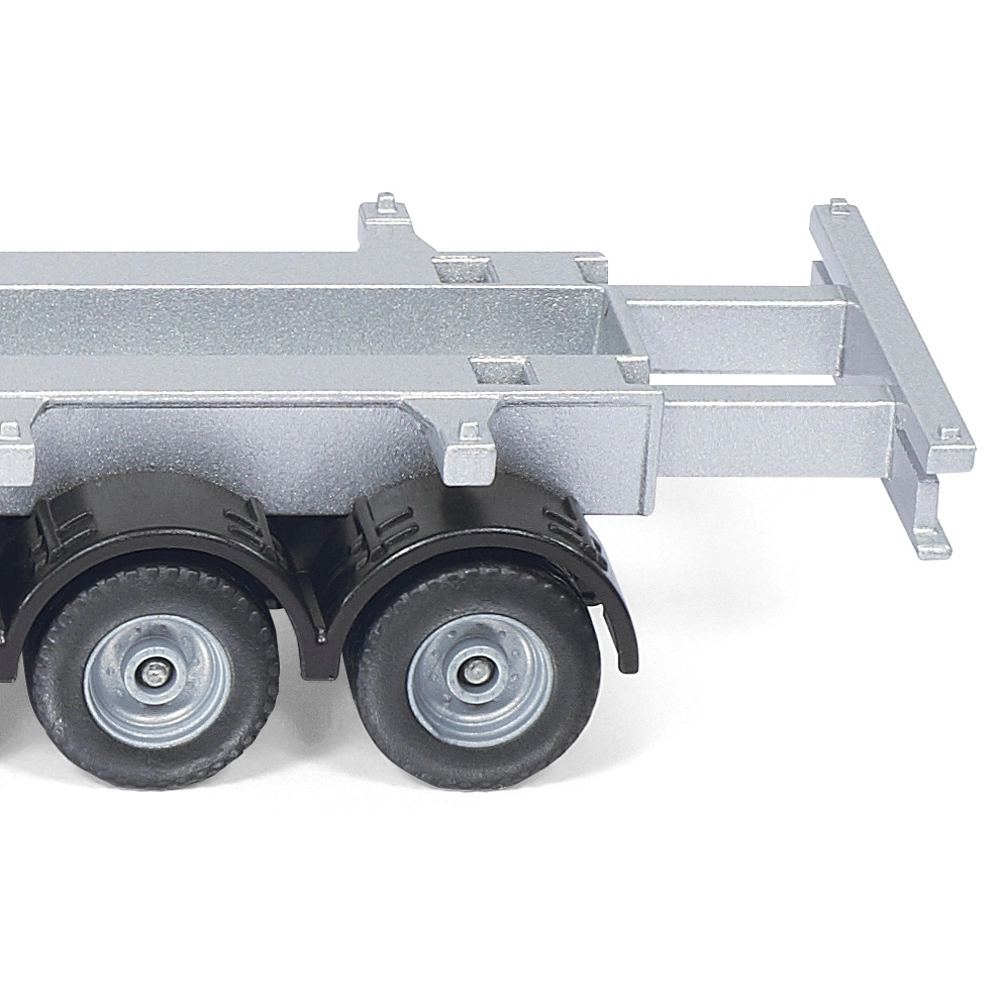 siku 3921, Truck with container, 1:50, metal/plastic, yellow/green, incl. 2 containers, variable length of trailer