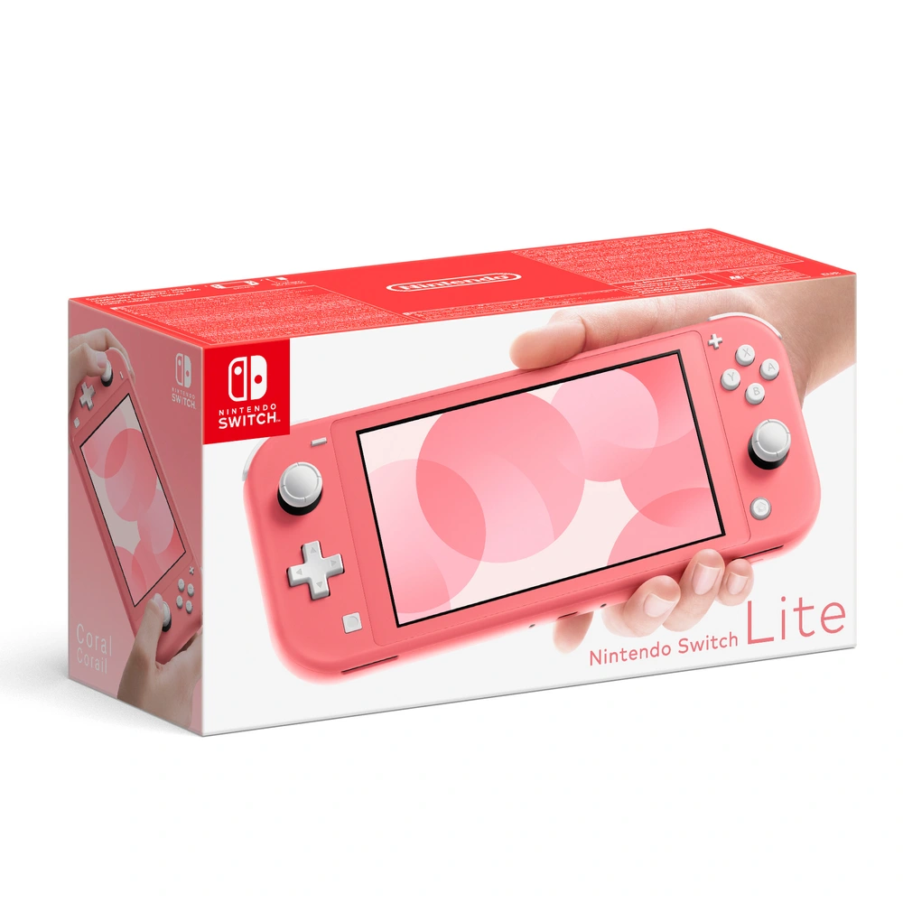 Nintendo Switch Lite Coral & Select Game | Smyths Toys UK