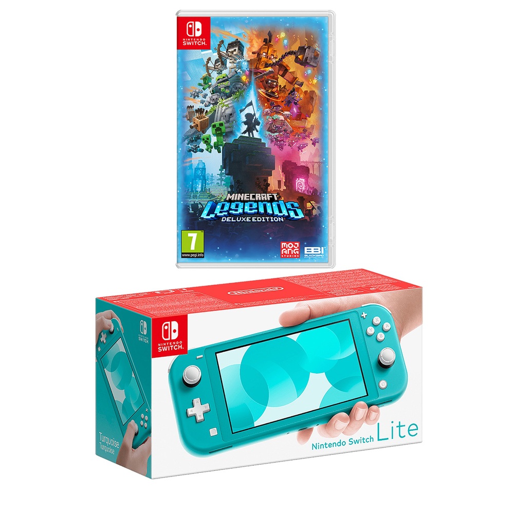 Nintendo Switch Lite (Turquoise) & Minecraft Legends Deluxe Edition |  Smyths Toys Ireland
