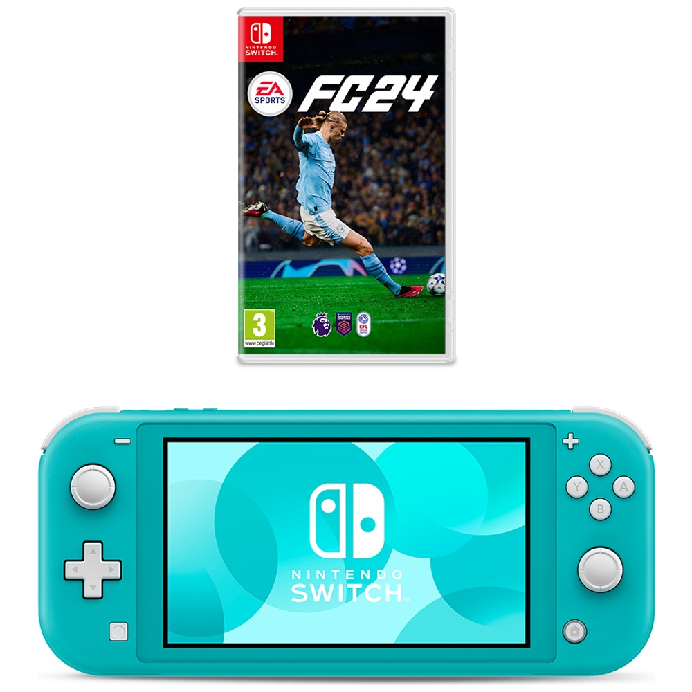 Nintendo Switch Lite (Turquoise) & EA Sports FC 24