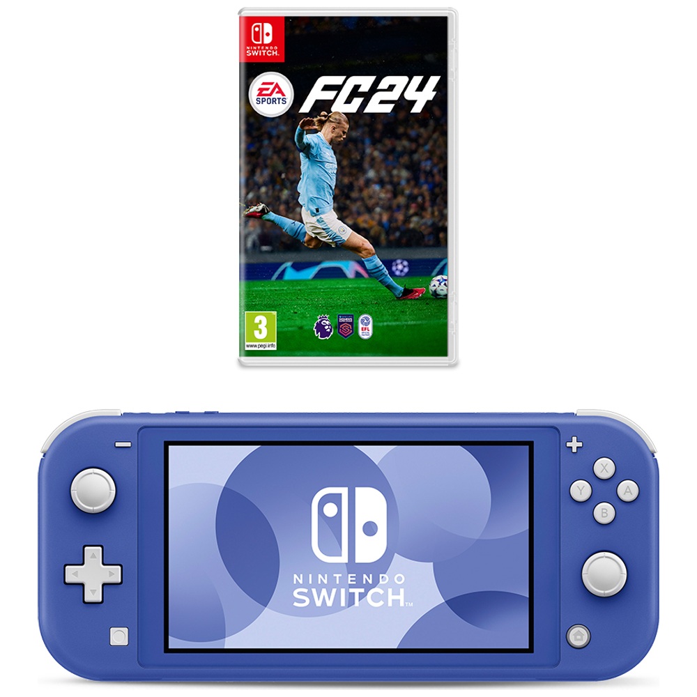 Nintendo Switch Lite (Blue) & EA Sports FC 24