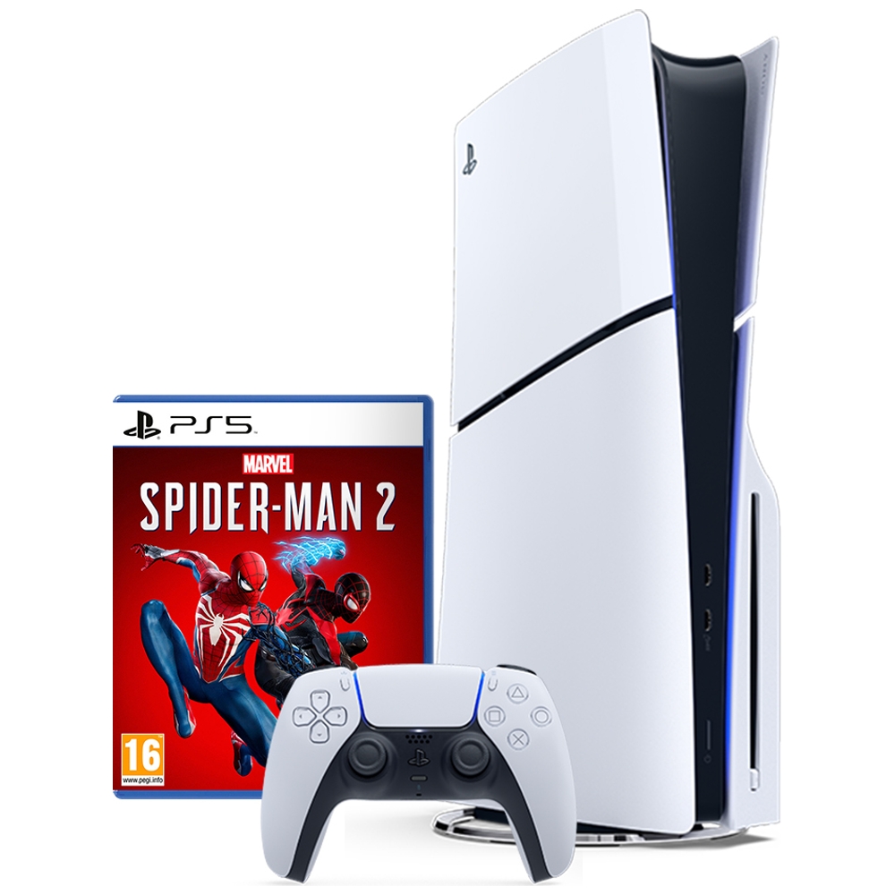  PlayStation 5 Console - Marvel's Spider-Man 2 Bundle (slim) :  Video Games