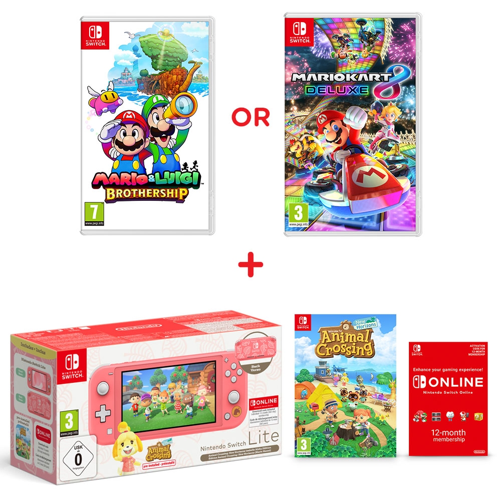 Nintendo Switch Lite Isabelle Alhoa Edition: Animal Crossing & Select ...