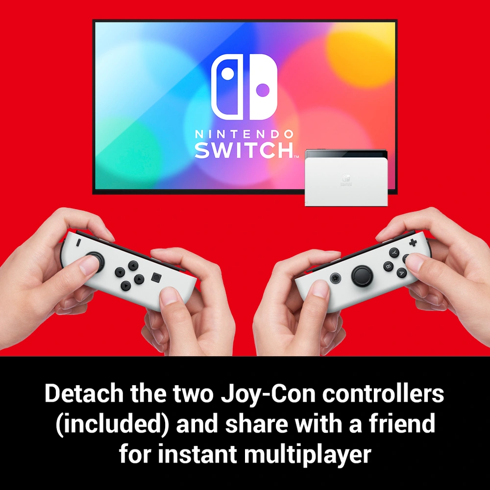 Nintendo Switch OLED White & Just Dance 2025 or Hogwarts Legacy