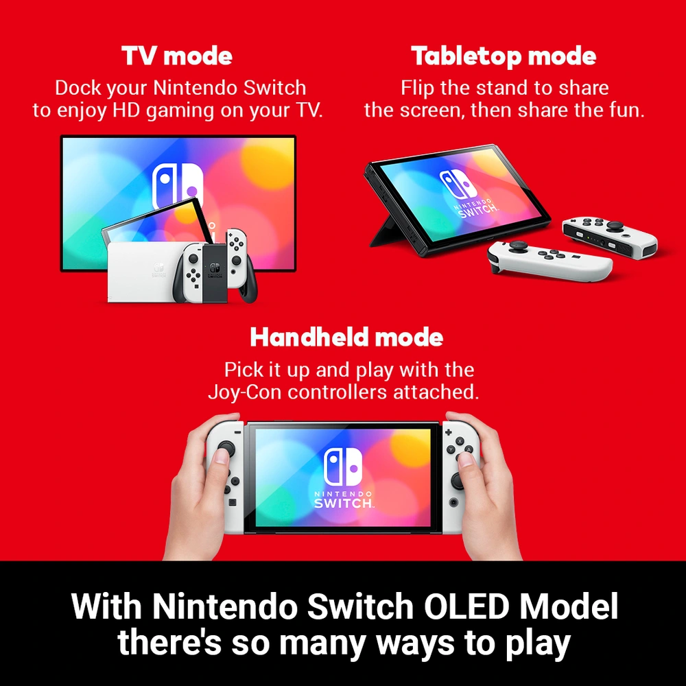 Nintendo Switch 新型 Nintendo Switch OLED White & Just Dance 2025 or Hogwarts Legacy
