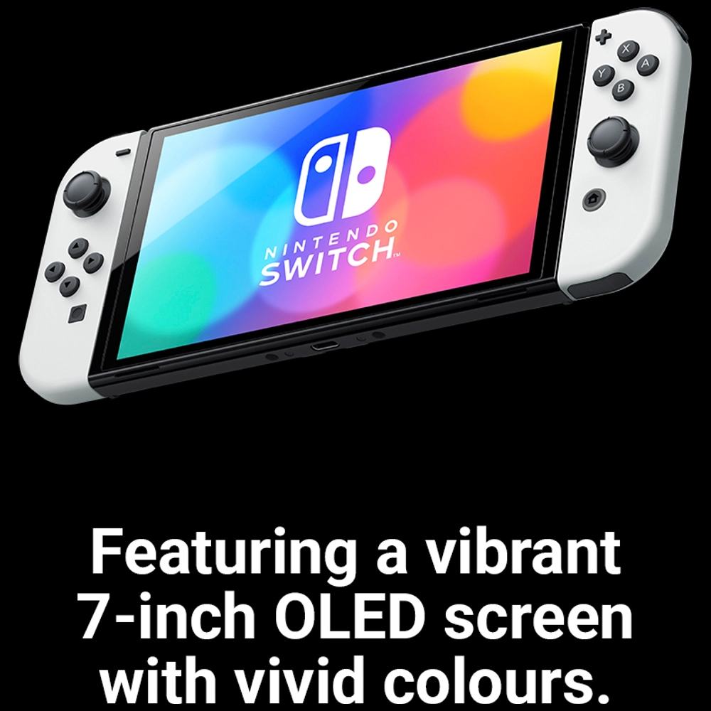 Nintendo Switch 新型 Nintendo Switch OLED White & Just Dance 2025 or Hogwarts Legacy