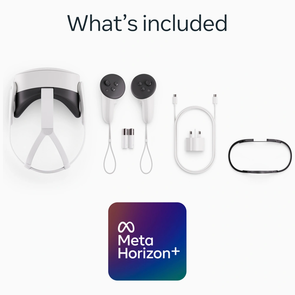 Meta Quest 3S 256GB & Venom Meta Quest Head Strap with Power Bank