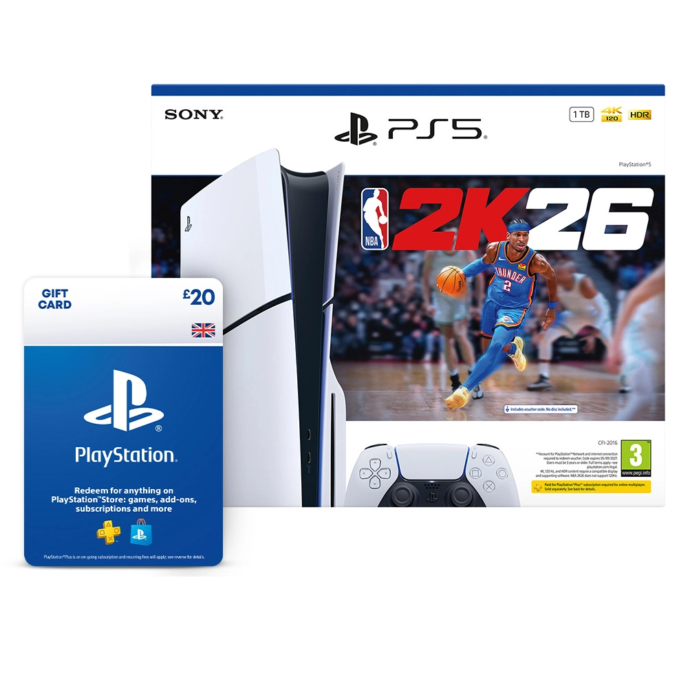 PlayStation NBA 2K26 Bundle £20 Wallet Top-Up Smyths Toys UK