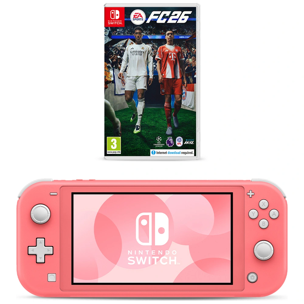 Nintendo Switch Lite Coral & EA SPORTS FC 26 | Smyths Toys UK