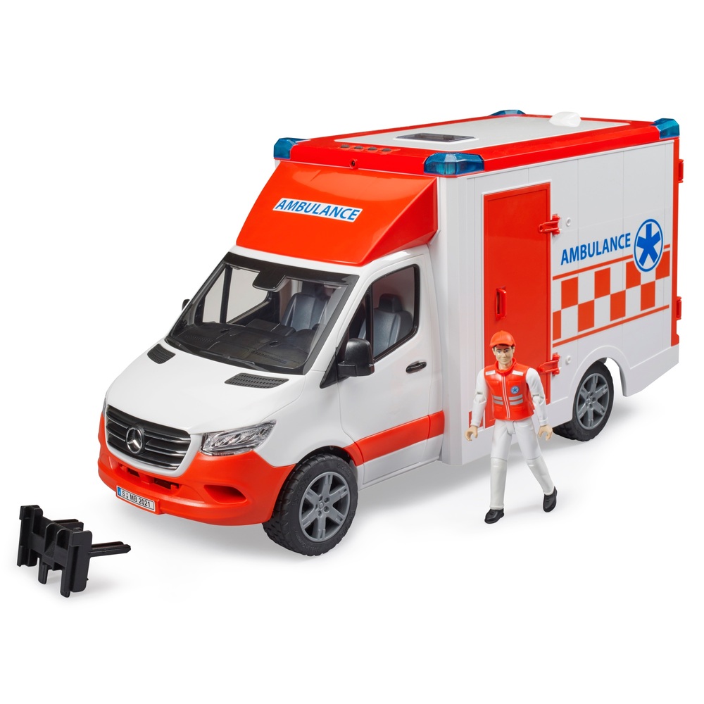 Bruder 02536 MB Sprinter Ambulanz mit Sanitäter Krankenwagen 1:16 