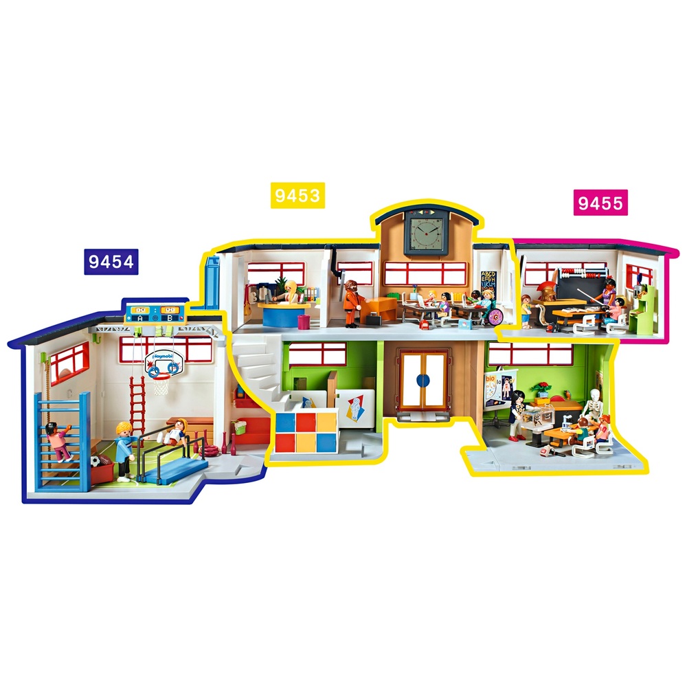 9453 - Ecole aménagée Playmobil City Life Playmobil : King Jouet, Playmobil  Playmobil - Jeux d'imitation & Mondes imaginaires