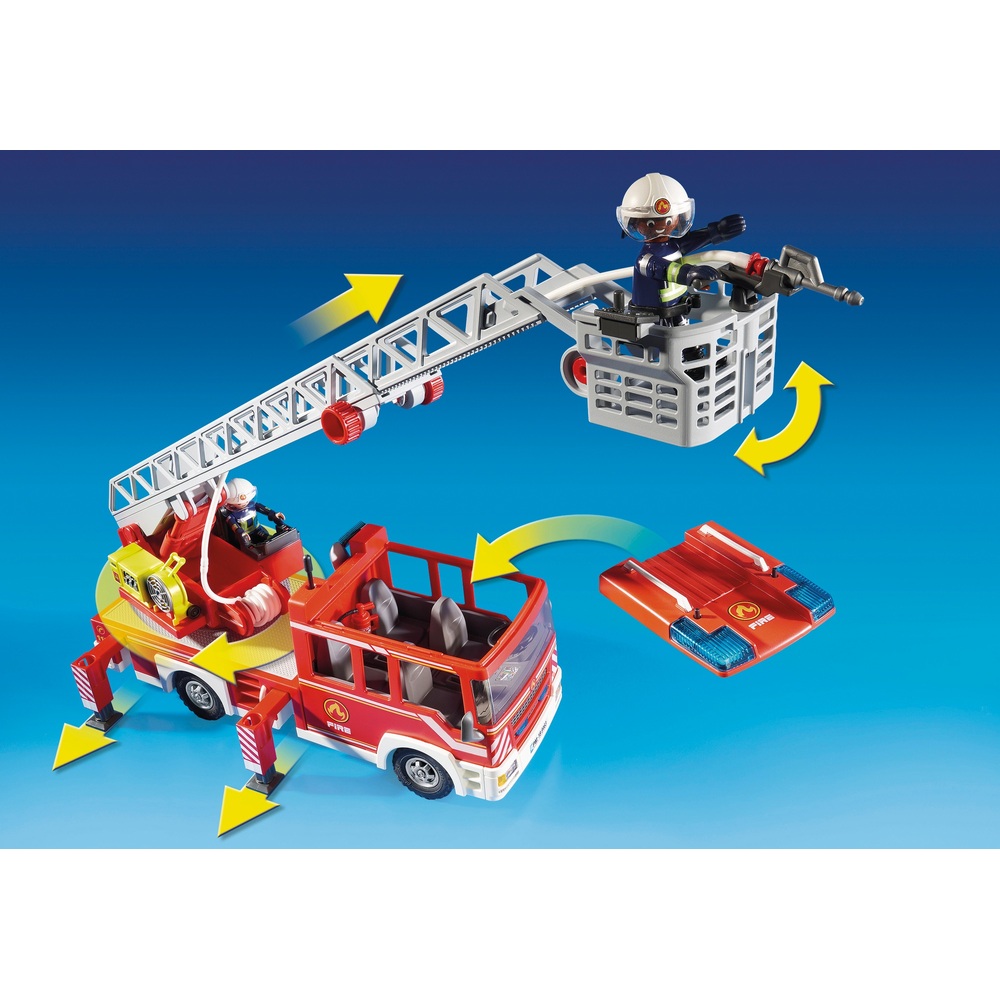 Playmobil Feuerwehr Leiterfahrzeug Karosserie aus 4820 #jn616 
