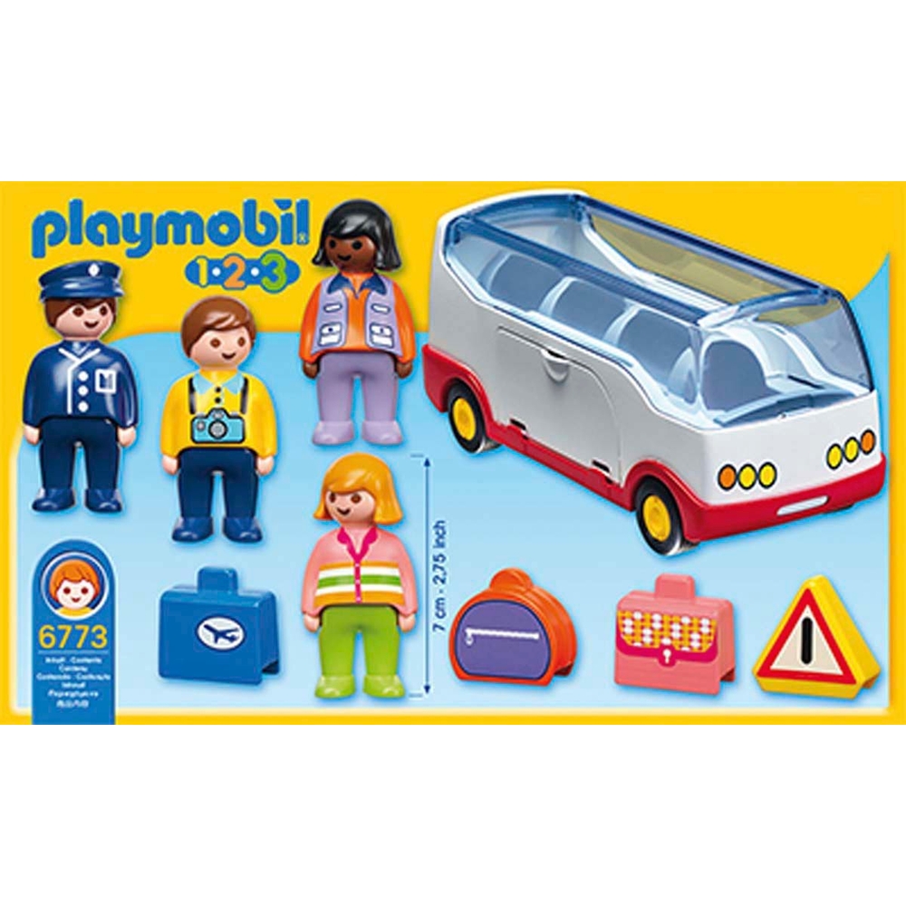 Playmobil - Arche de Noé Transportable - 6765 & Autocar de Voyage 