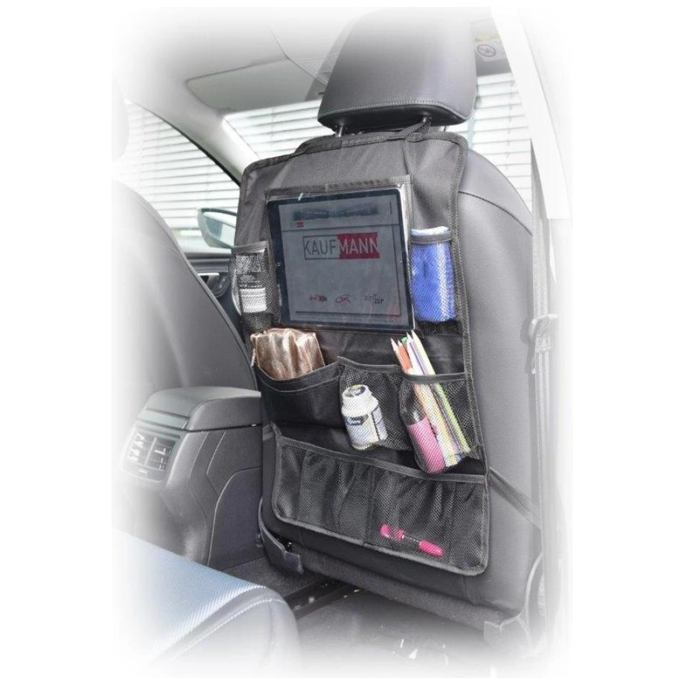 Fioly 2-in-1 Rücksitz Organizer – Mit IPad Fach, Autositz-Schoner & Trittschutz, Aus 900D Polyester
