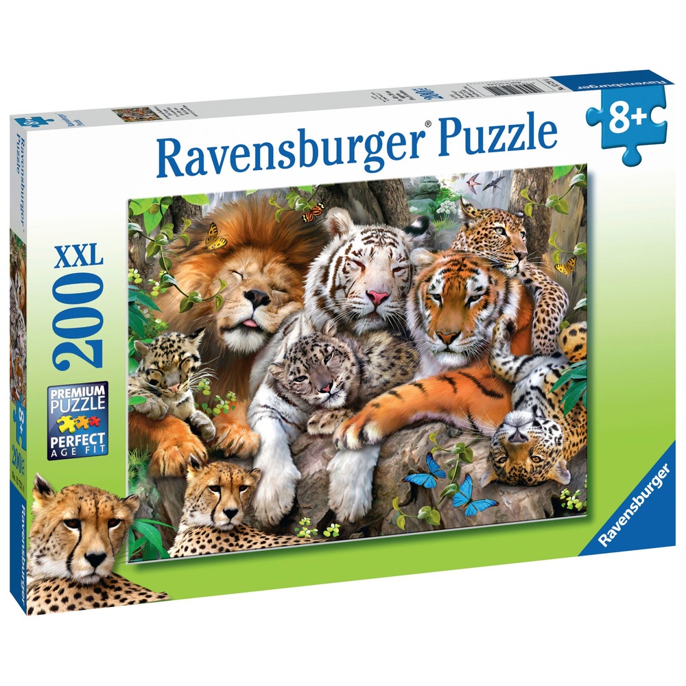 Ravensburger XXL Puzzle Schmusende Raubkatzen, 200 Teile Smyths Toys Deutschland