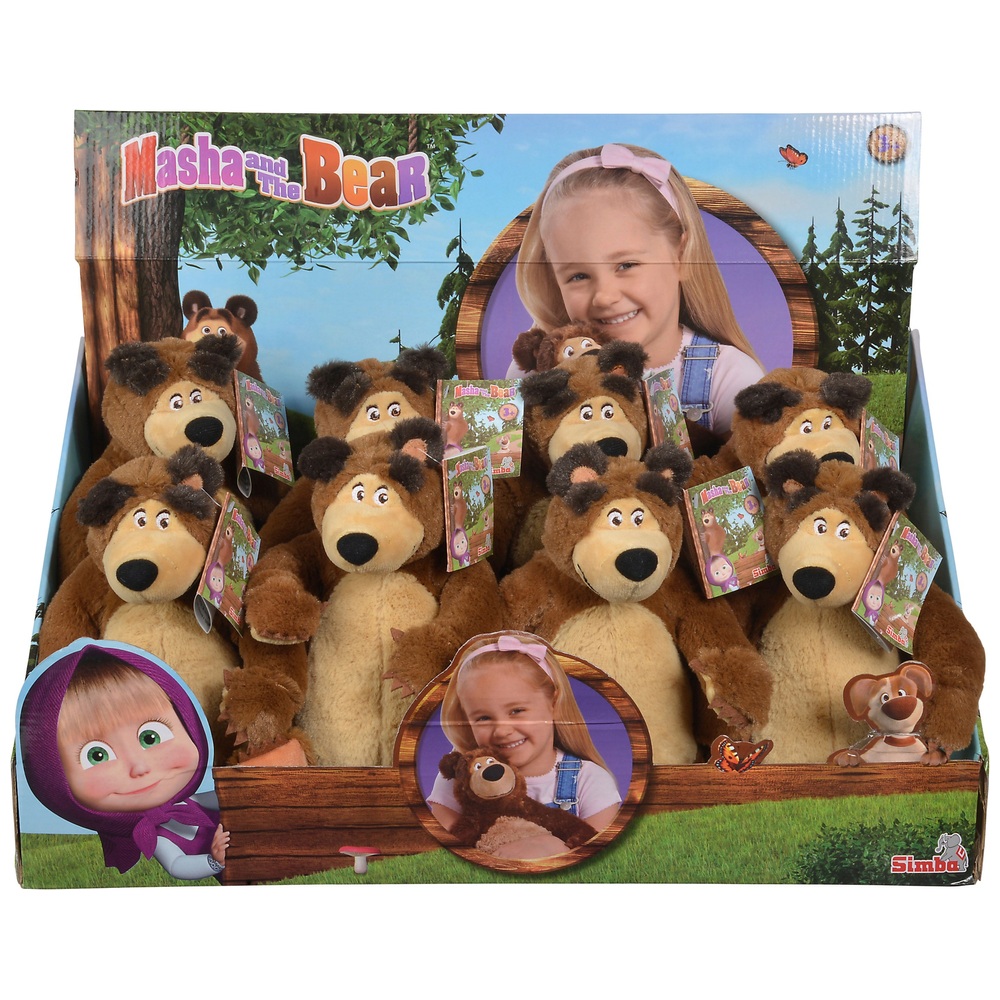 Masha and the Bear 25cm Plush Assortment Smyths Toys UK