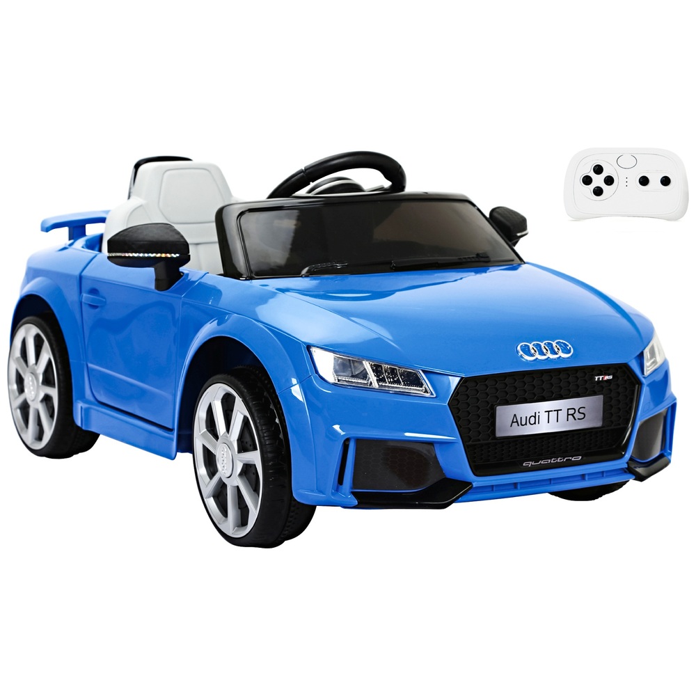 2x Motoren mit Fensteuerung MP3 USB Schwarz Audi TT RS Elektro Kindererauto12V 