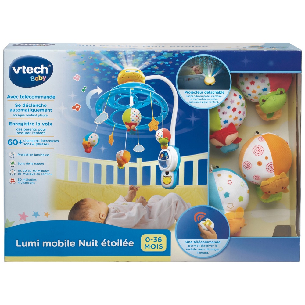 VTech - Mobilo Clip des Baby Loulous, Mobile Musical Lit Bébé