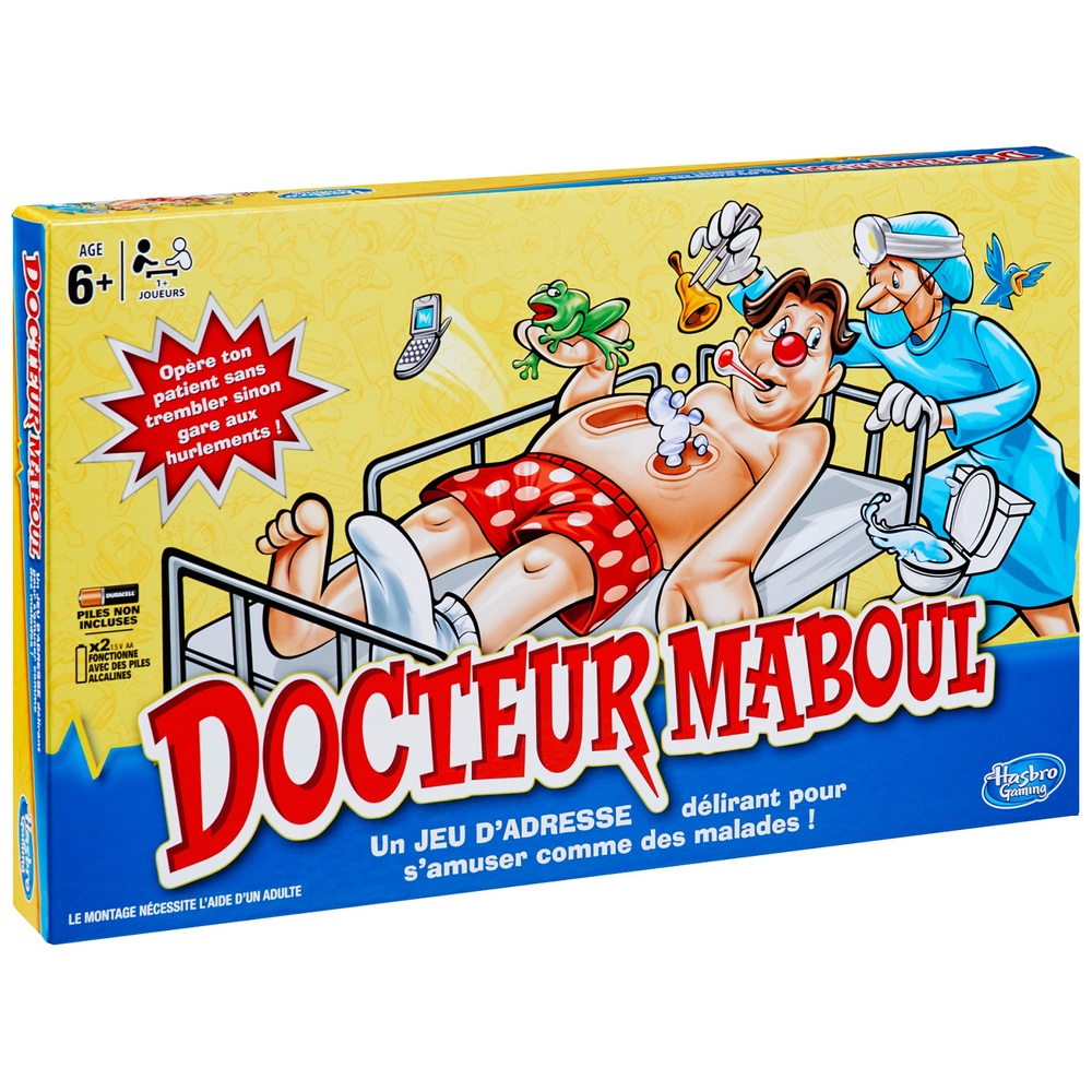 Hasbro Gaming Docteur Maboul Vétérinaire - Jeu de société pour Enfants -  Jeu éducatif - Version française : : Jeux et Jouets
