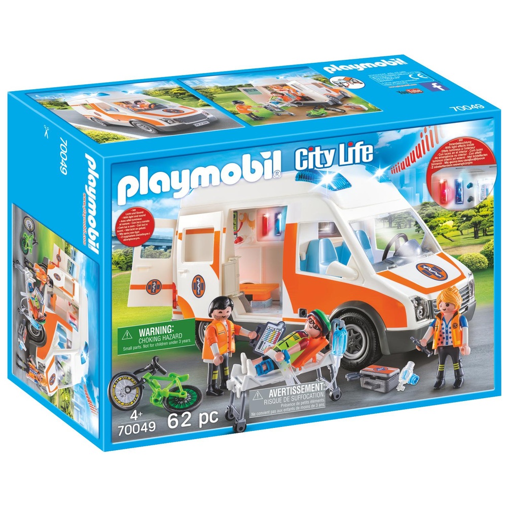 Playmobil city life 70049 Rettungswagen Dekorationsstück komplett mit OVP 