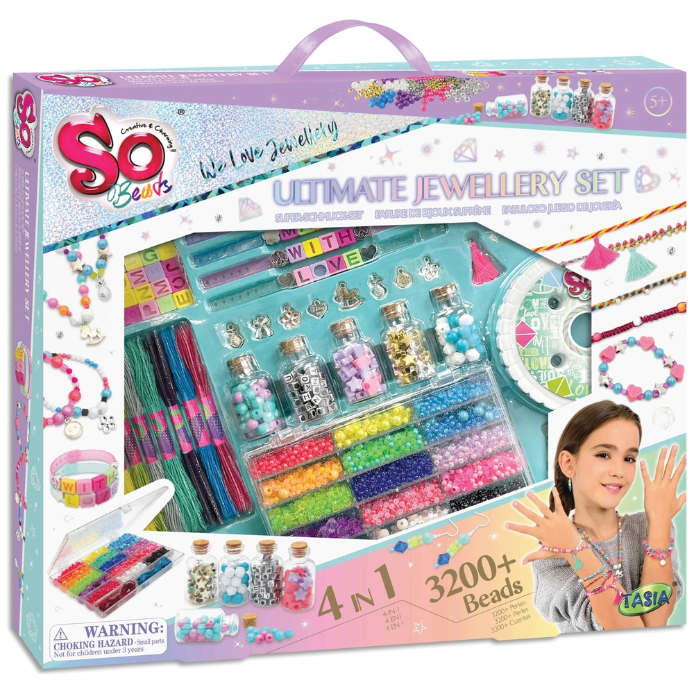 So Beads Jewellery Making Kit 4-in-1 Smyths Toys UK