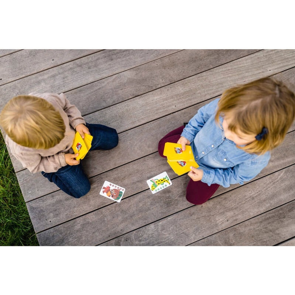 Nathan – La Bataille Des Animaux – Jeu De Cartes Simplifié, Dès 3 Ans, Pour 2 à 4 Joueurs