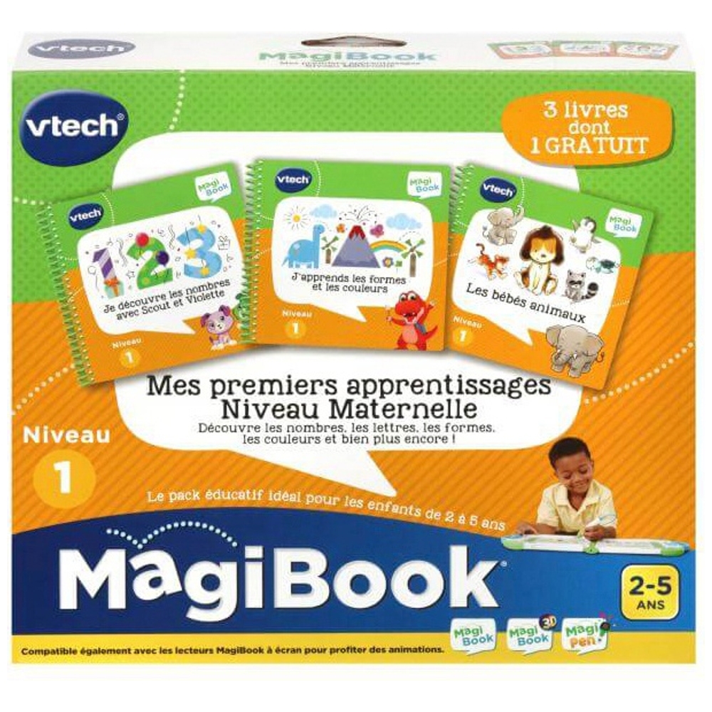 VTech - MagiBook Pack de 3 Livres Mes Premiers Apprentissages