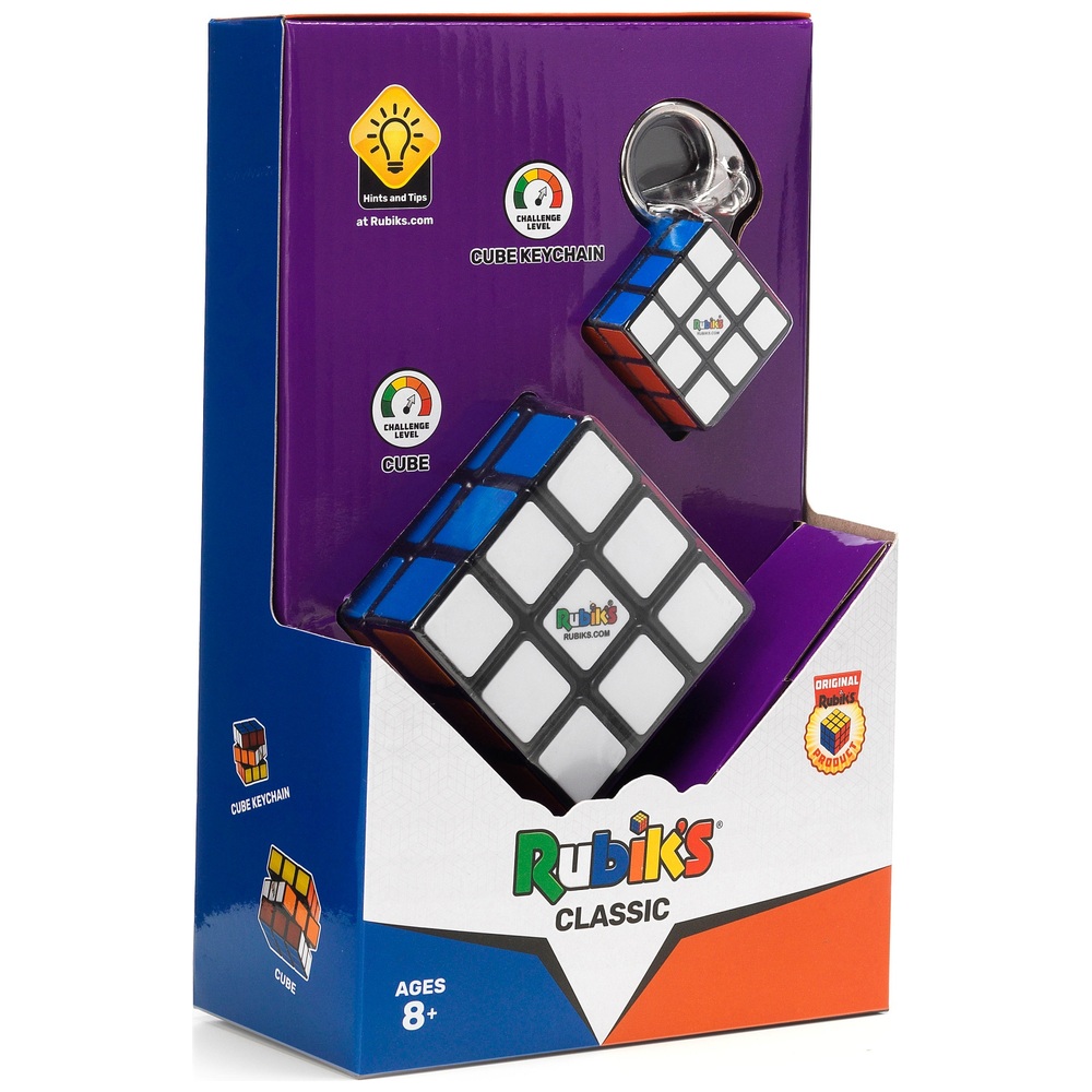 Coffret Rubik's Cube 3x3 + 2x2 + porte-clés Rubik : King Jouet, Jeux de  réflexion Rubik - Jeux de société