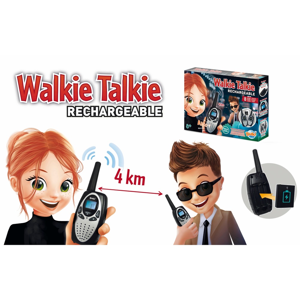 Flkwoh Talkie Walkie Rechargeable Enfants Adultes 3 Pices, Talkie